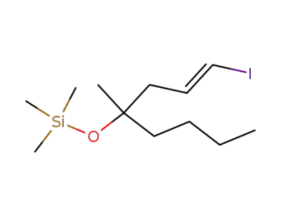 (1E)-(4R)-4-trimethylsilyloxy-4-methyl-1-iodo-1octene