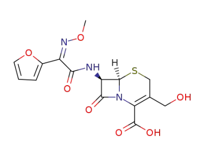 (6R,7R)-7-[2-(2-furyl)-2-(methoxyimino)acetamido]-3-hydroxymethyl-8-oxo-5-thia-1-azabicyclo[4.2.0]oct-2-ene-2-carboxylic acid